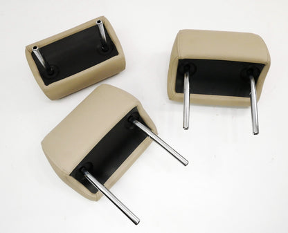 Rear Back Seat Headrests Head Rests 05-08 Audi A6 S6 C6 Sedan Wagon Beige