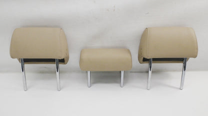 Rear Back Seat Headrests Head Rests 05-08 Audi A6 S6 C6 Sedan Wagon Beige