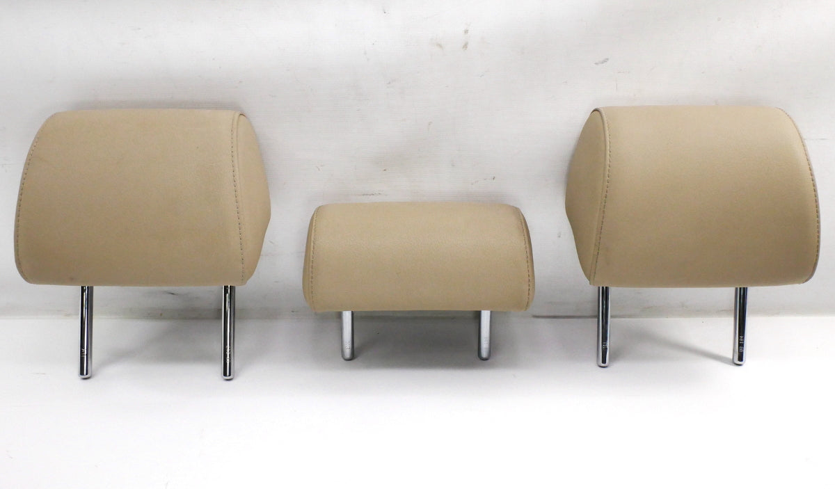 Rear Back Seat Headrests Head Rests 05-08 Audi A6 S6 C6 Sedan Wagon Beige