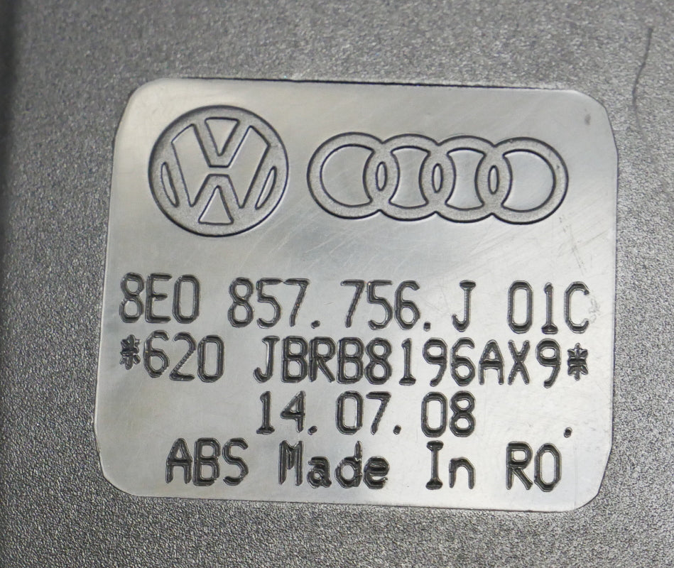 RH Front Seat Belt Receiver Buckle 05-11 Audi A6 S6 C6 - Genuine - 8E0 857 756 J