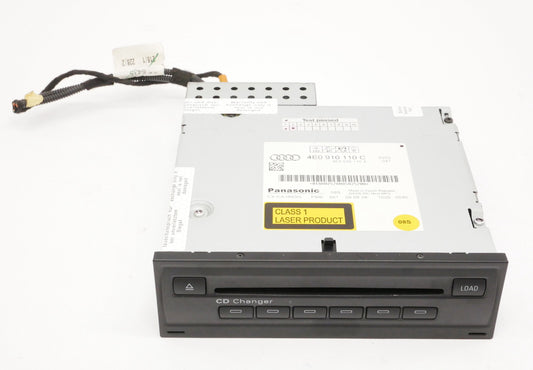 6 Disc CD Changer 07-09 Audi A6 S6 C6 - Genuine - 4E0 910 110 C