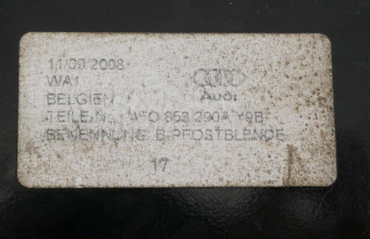 RH Exterior B Pillar Trim Between Doors / Windows 05-11 Audi A6 S6 4F0 853 290 A