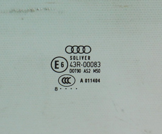 LH Front Door Window Side Glass 05-11 Audi A6 S6 C6 - Genuine