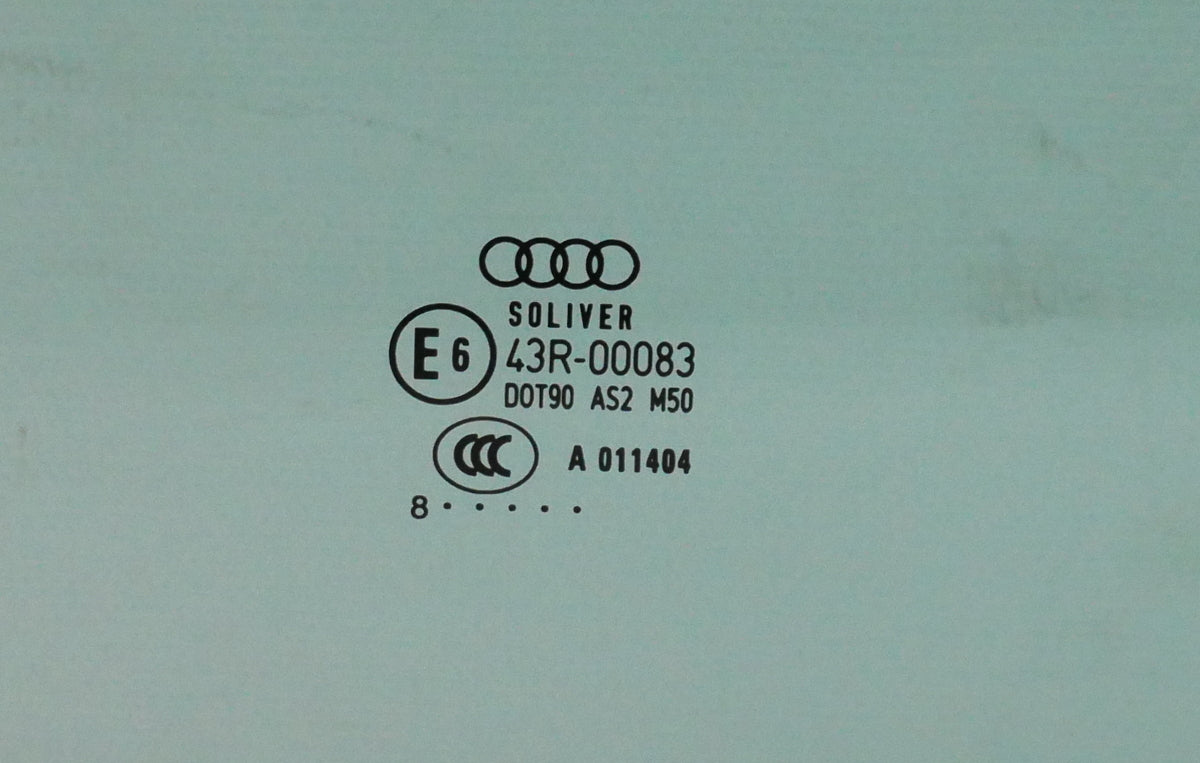 RH Front Door Window Side Glass 05-11 Audi A6 S6 C6 - Genuine