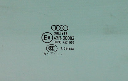 RH Front Door Window Side Glass 05-11 Audi A6 S6 C6 - Genuine
