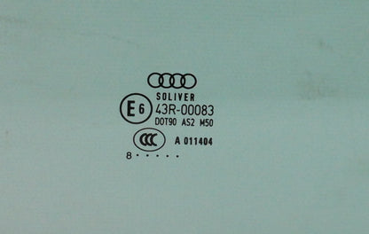 RH Front Door Window Side Glass 05-11 Audi A6 S6 C6 - Genuine