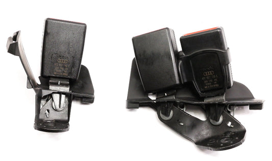 Rear Seat Belt Receiver Buckles 05-11 Audi A6 S6 C6 Genuine 4F0 857 739 / 740 E