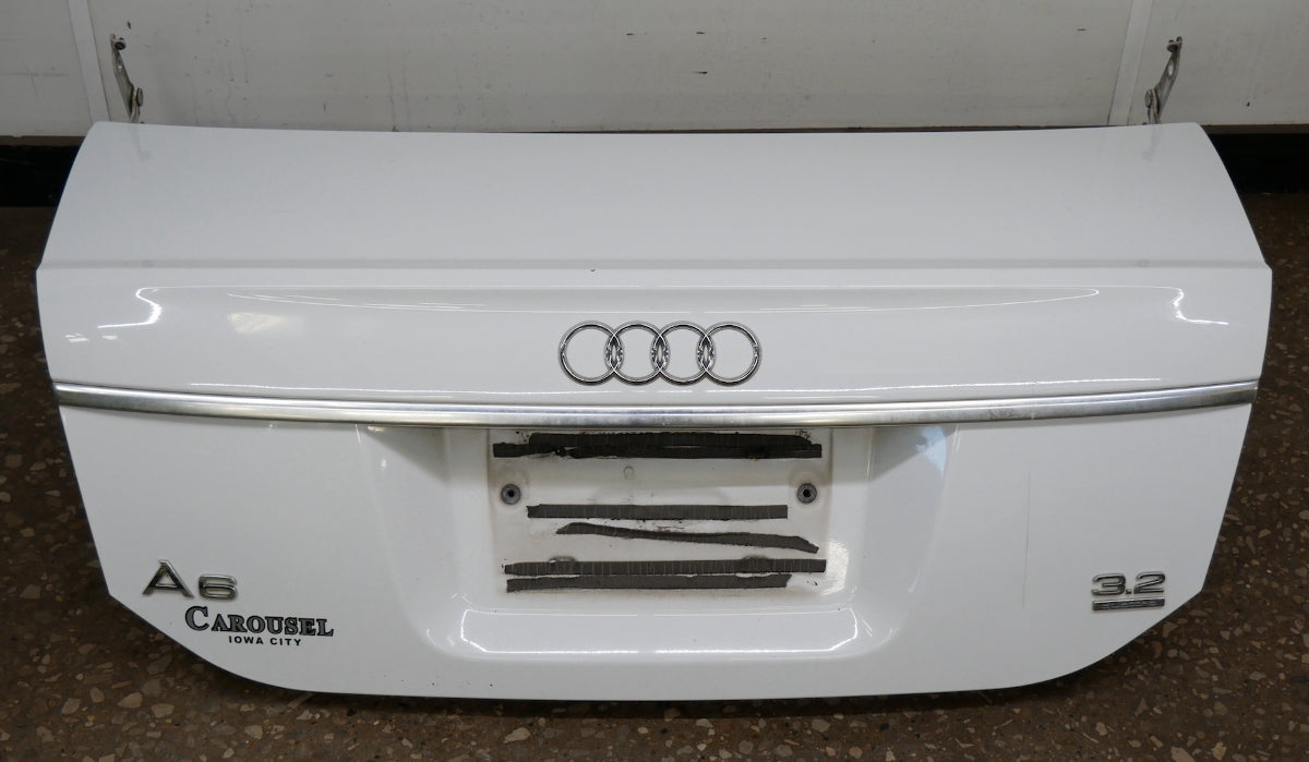 Rear End Bumper Trunk Deck Lid 05-08 Audi A6 C6 White - Genuine - 4F5 807 511 B