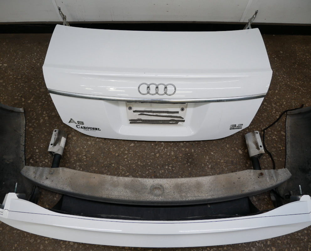Rear End Bumper Trunk Deck Lid 05-08 Audi A6 C6 White - Genuine - 4F5 807 511 B