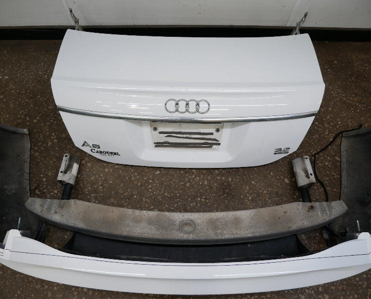 Rear End Bumper Trunk Deck Lid 05-08 Audi A6 C6 White - Genuine - 4F5 807 511 B