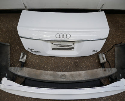 Rear End Bumper Trunk Deck Lid 05-08 Audi A6 C6 White - Genuine - 4F5 807 511 B