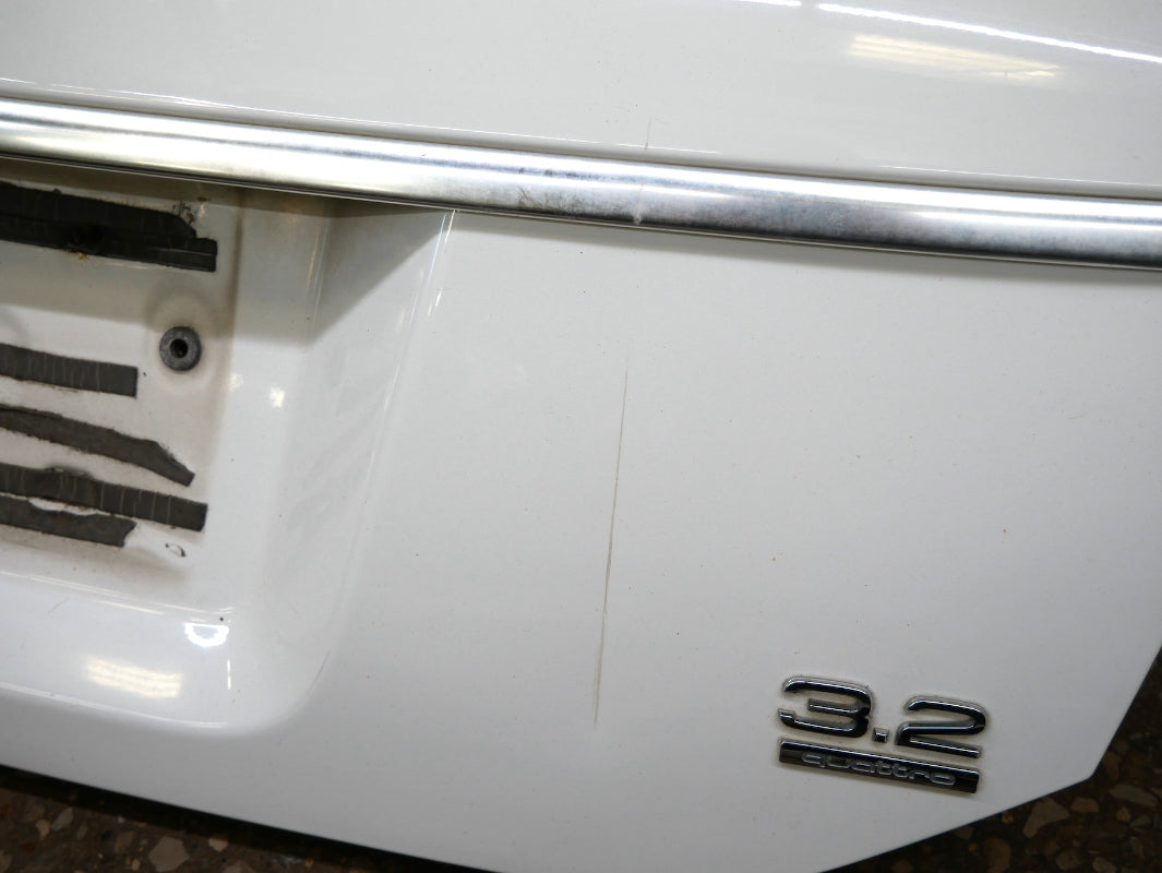 Rear End Bumper Trunk Deck Lid 05-08 Audi A6 C6 White - Genuine - 4F5 807 511 B