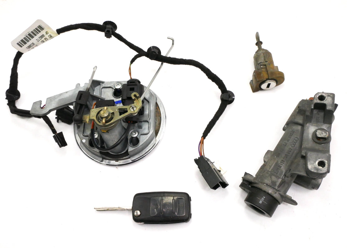 Ignition Lock Set Key Door Trunk 03-05 VW Beetle Convertible - 4B0 905 851 B