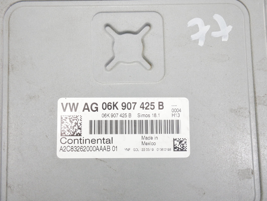 Lock Key Set Gauge Cluster ECU Gateway 2017 VW Golf MK7 1.8T - 06K 907 425 B