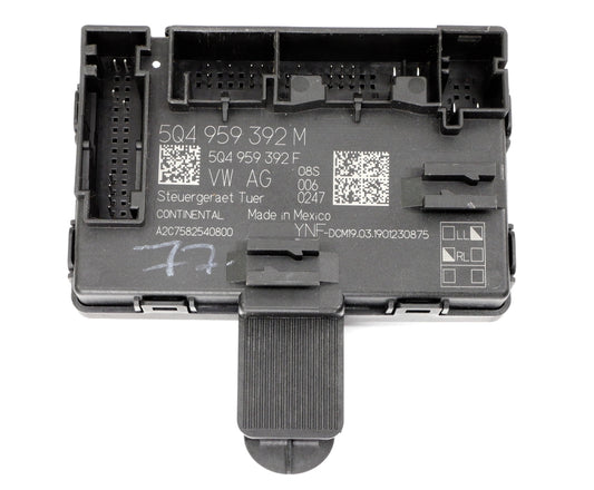 RH Door Control Module 18-20 VW Golf Sportwagen Jetta MK7 Tiguan - 5Q4 959 392 M