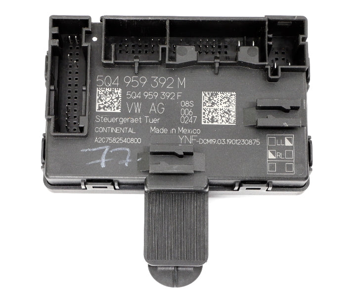 RH Door Control Module 18-20 VW Golf Sportwagen Jetta MK7 Tiguan - 5Q4 959 392 M