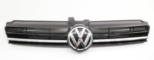Upper Grille 18-21 VW Golf & Sportwagen MK7 LC9X Black - Genuine - 5G0 853 653 Q