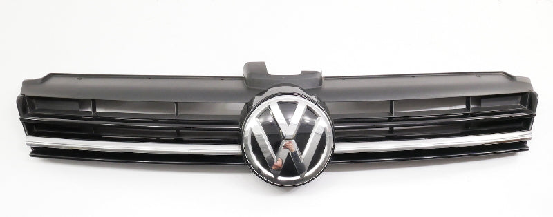 Upper Grille 18-21 VW Golf & Sportwagen MK7 LC9X Black - Genuine - 5G0 853 653 Q