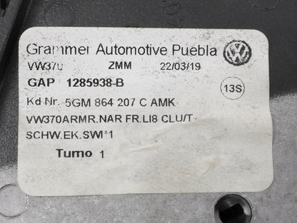 Front Armrest 15-21 VW Golf Sportwagen MK7 Cloth - Genuine - 5GM 864 207 C
