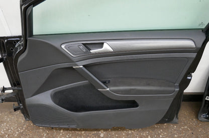 RH Front & Rear Doors 15-19 VW Golf Sportwagen MK7 L041 Black - Genuine