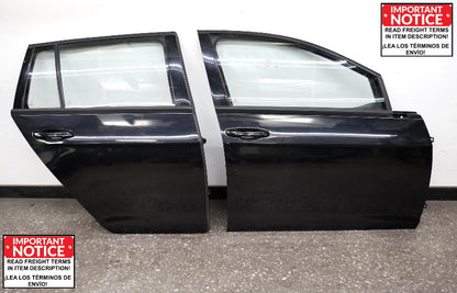 RH Front & Rear Doors 15-19 VW Golf Sportwagen MK7 L041 Black - Genuine