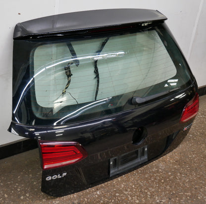 Hatch Lift Gate 15-19 VW Golf Sportwagen MK7 - LC9X Deep Black Pearl - Genuine