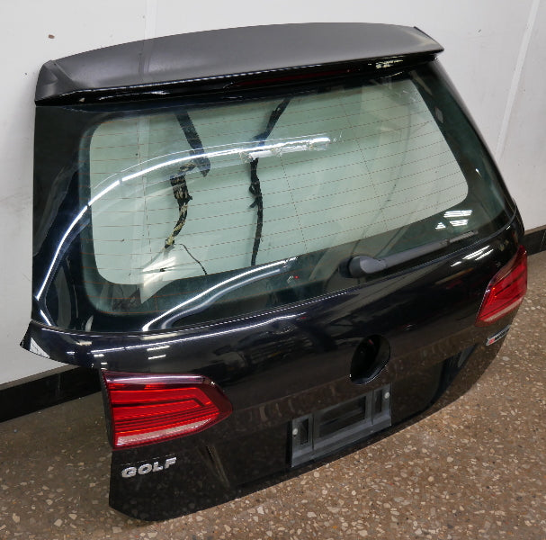Hatch Lift Gate 15-19 VW Golf Sportwagen MK7 - LC9X Deep Black Pearl - Genuine