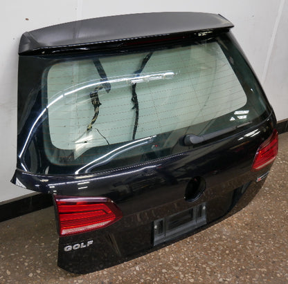 Hatch Lift Gate 15-19 VW Golf Sportwagen MK7 - LC9X Deep Black Pearl - Genuine