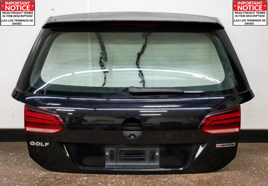 Hatch Lift Gate 15-19 VW Golf Sportwagen MK7 - LC9X Deep Black Pearl - Genuine
