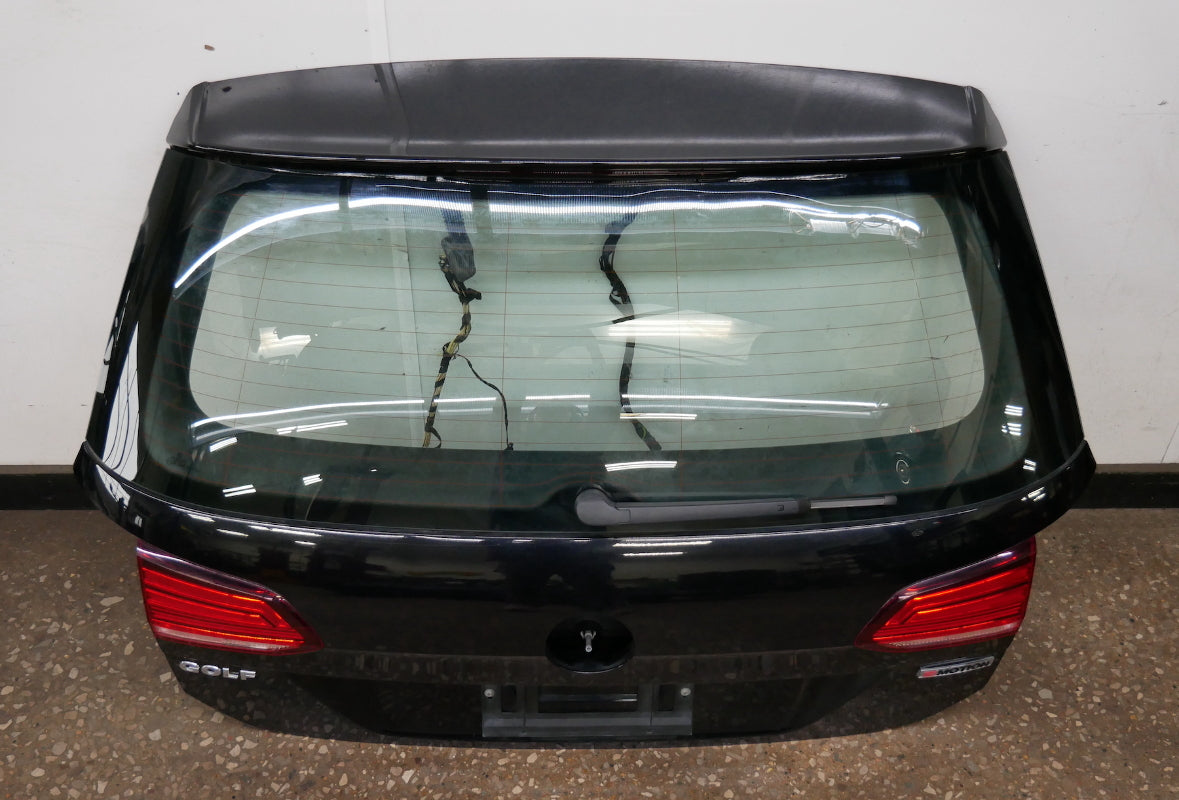 Hatch Lift Gate 15-19 VW Golf Sportwagen MK7 - LC9X Deep Black Pearl - Genuine