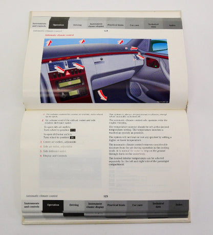 Owners Manual Books 2001 Mercedes Benz E320 W210 - Genuine