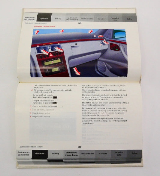 Owners Manual Books 2001 Mercedes Benz E320 W210 - Genuine