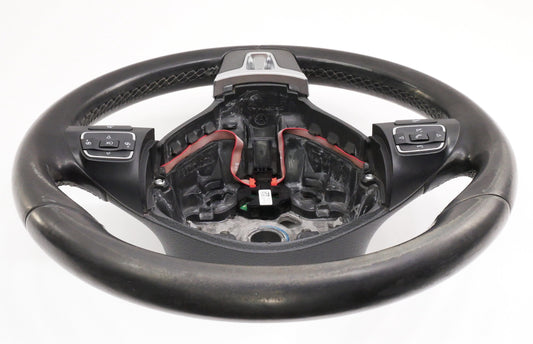 Leather Steering Wheel 10-14 VW Golf Jetta Sportwagen MK6 - 5C0 419 091 AK