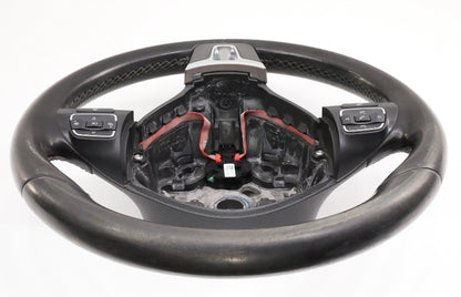 Leather Steering Wheel 10-14 VW Golf Jetta Sportwagen MK6 - 5C0 419 091 AK