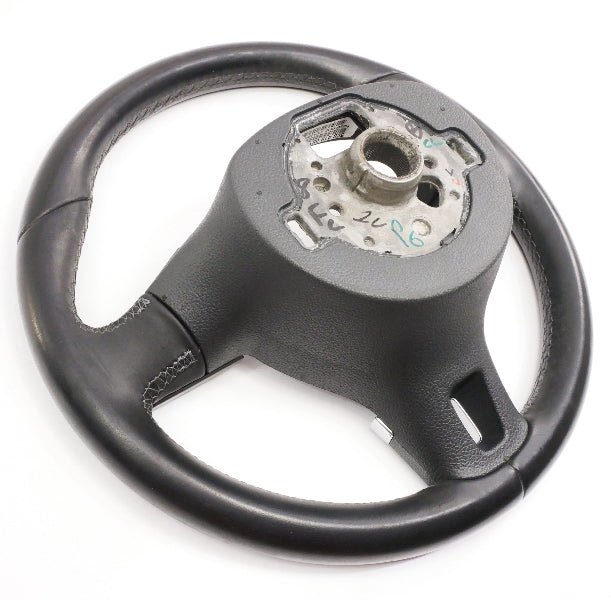 Leather Steering Wheel 10-14 VW Golf Jetta Sportwagen MK6 - 5C0 419 091 AK