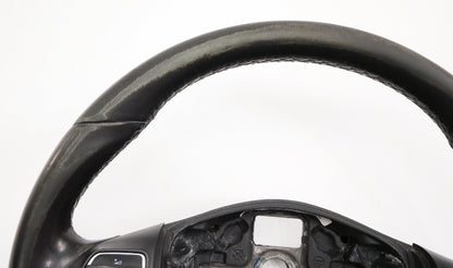 Leather Steering Wheel 10-14 VW Golf Jetta Sportwagen MK6 - 5C0 419 091 AK