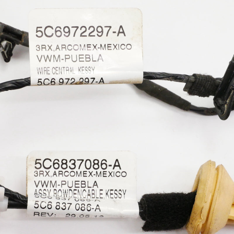 RH Front Door Latch Cable & Harness 11-18 VW Jetta MK6 5C6 837 086 A / 972 297 A