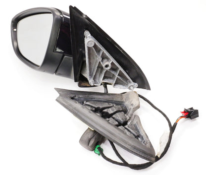 LH Side View Door Exterior Mirror 11-18 VW Jetta MK6 LC9X Black Pearl - Genuine