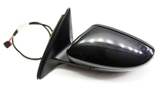LH Side View Door Exterior Mirror 11-18 VW Jetta MK6 LC9X Black Pearl - Genuine