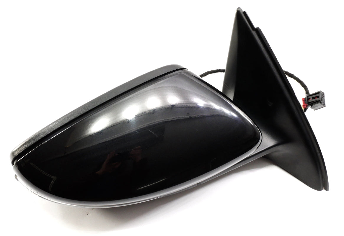 RH Side View Door Exterior Mirror 11-18 VW Jetta MK6 LC9X Black Pearl - Genuine