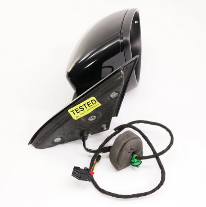 RH Side View Door Exterior Mirror 11-18 VW Jetta MK6 LC9X Black Pearl - Genuine