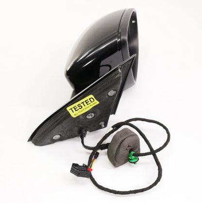 RH Side View Door Exterior Mirror 11-18 VW Jetta MK6 LC9X Black Pearl - Genuine
