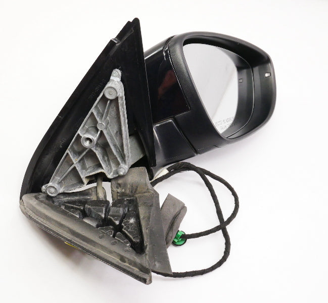 RH Side View Door Exterior Mirror 11-18 VW Jetta MK6 LC9X Black Pearl - Genuine