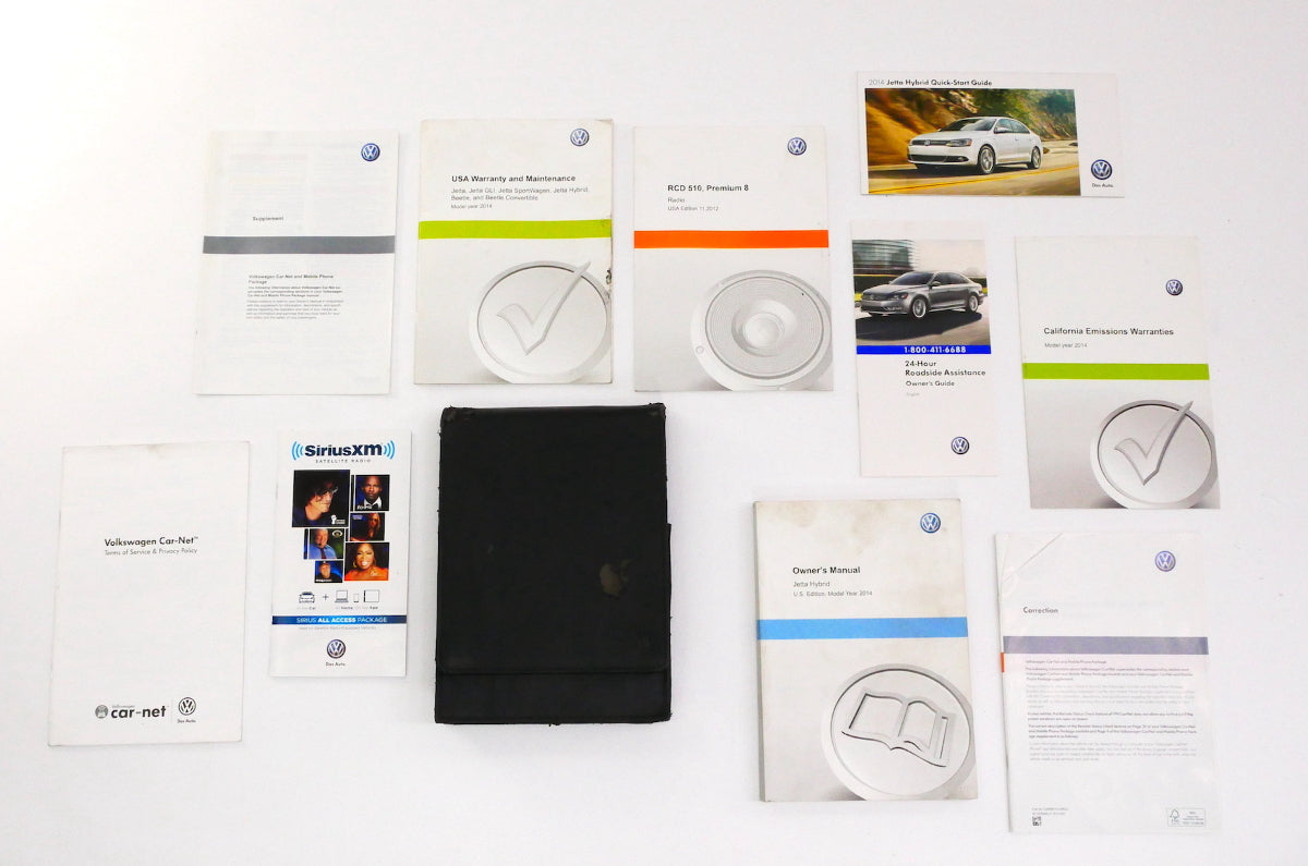 Owners Manual Operations Book 2014 VW Jetta Hybrid MK6 Sedan ~ Genuine