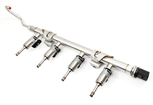 Fuel Injector Set & Rail 13-16 VW Jetta 1.4T Hybrid MK6 - Genuine 04E 133 320 D