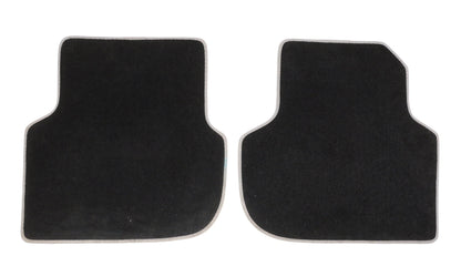 Carpet Floor Mats 11-18 VW Jetta MK6 Sedan - Black w/ Grey trim - 5C7 863 011 E