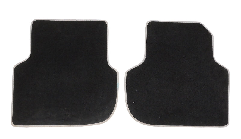 Carpet Floor Mats 11-18 VW Jetta MK6 Sedan - Black w/ Grey trim - 5C7 863 011 E
