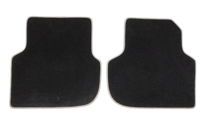 Carpet Floor Mats 11-18 VW Jetta MK6 Sedan - Black w/ Grey trim - 5C7 863 011 E