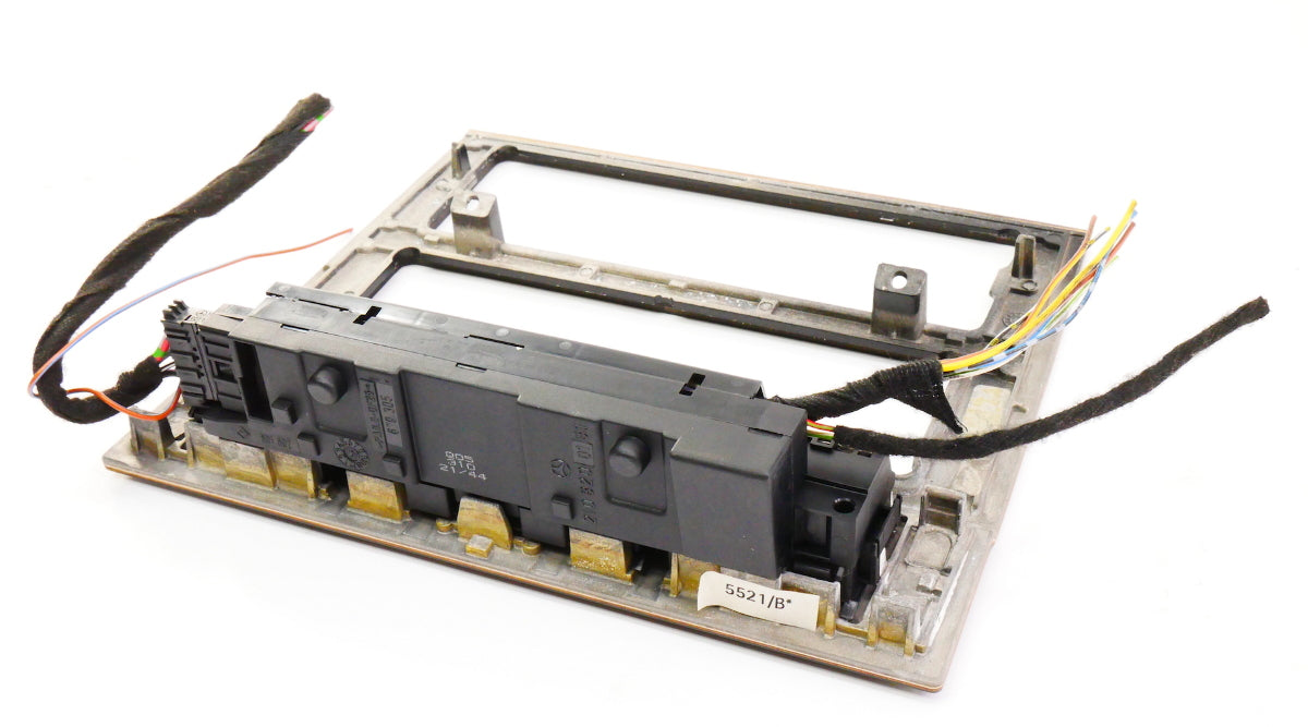 Wood Dash Switch Radio Climate Trim 98-02 Mercedes E320 E430 W210 - 2108200151