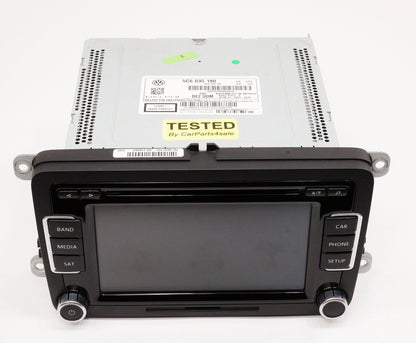 Head Unit Radio CD Sat 13-14 VW Jetta Hybrid Mk6 - Genuine - 5C6 035 180